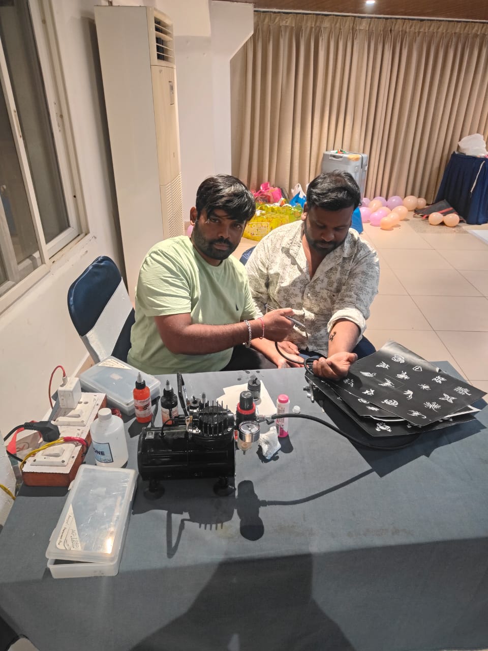 Spray Tattoo Rent in rajkot for Birthday, Wedding, Corporate Events